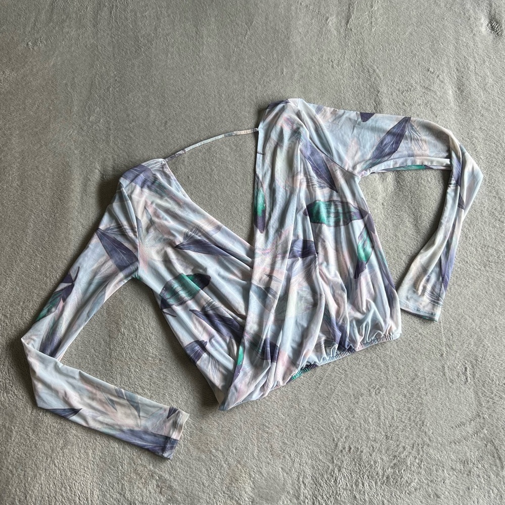 Fabletics Pastel Abstract Top